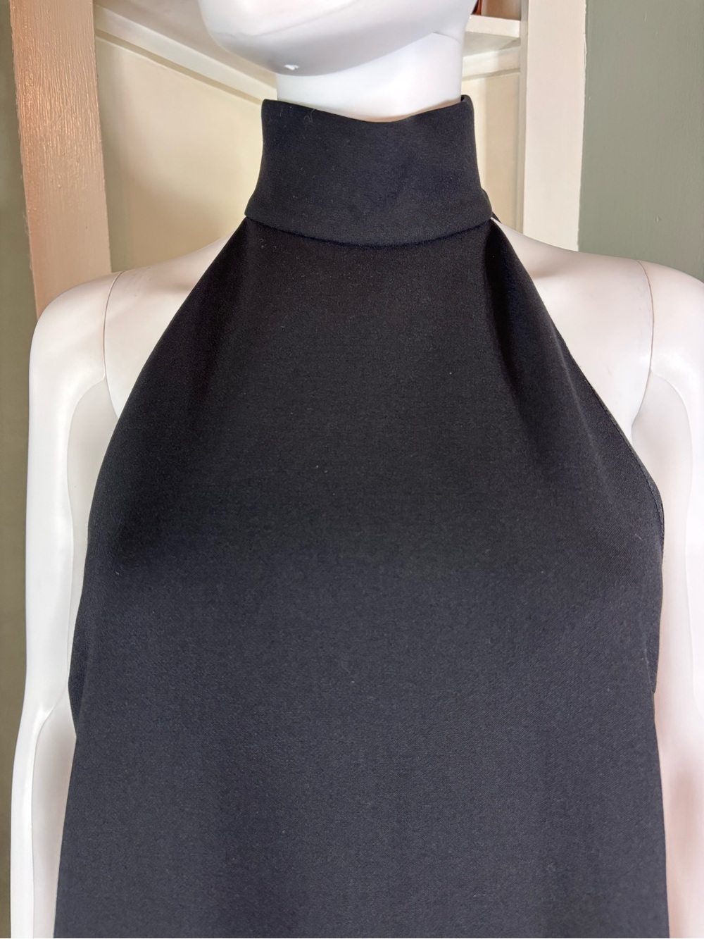 Vintage Y2K KORS Michael Kors Minimalist Turtleneck Midi Shift Dress Wool Blend - Picture 4 of 11